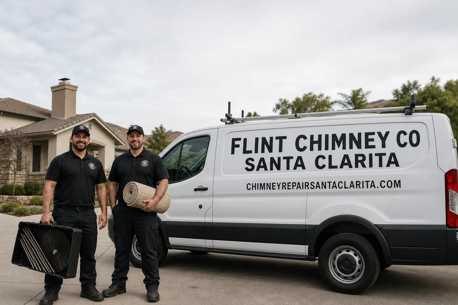 Flint Chimney Co Santa Clarita chimney cleaning team